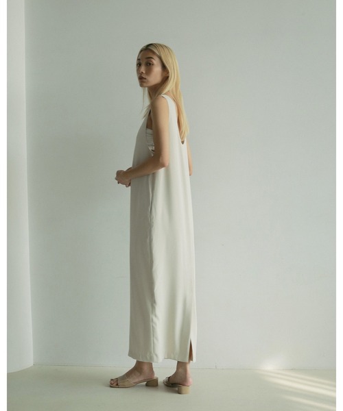 【さや】新品　anuke Twill Uneck Onepiece ànuke online store（アンヌーク） / Twill Uneck OnepieceTwill