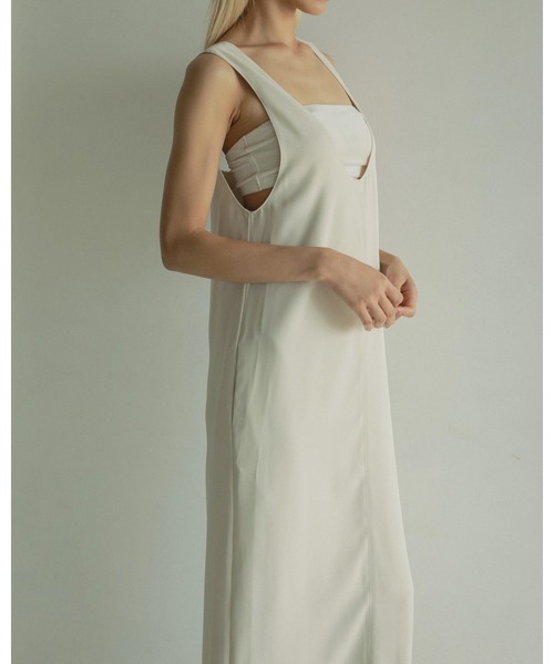 セール】Twill Uneck Onepiece（ワンピース）｜anuke