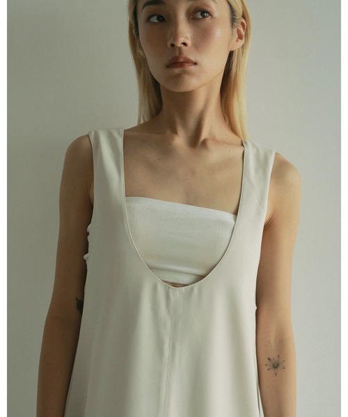 moeです＾＾ anuke Twill Uneack Onepiece anuke アンヌーク 2025SpringSummer ワンピース Twill Uneck