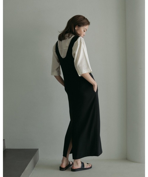 セール】Twill Uneck Onepiece（ワンピース）｜anuke
