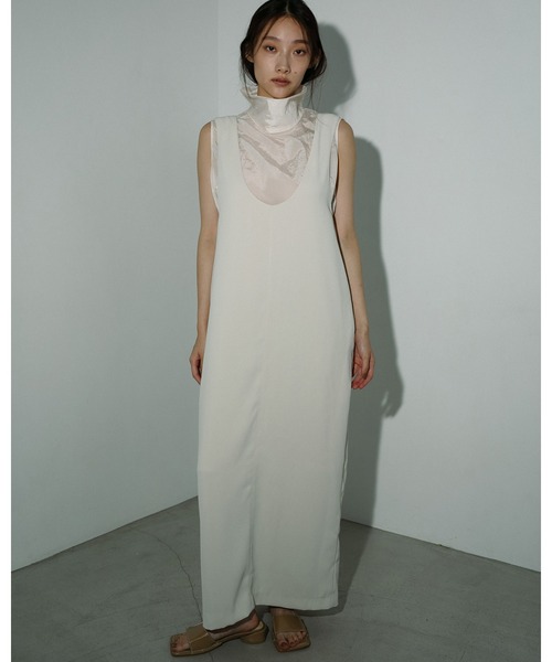 セール】Twill Uneck Onepiece（ワンピース）｜anuke
