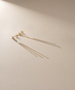 K10ベネフラット×アズキチェーン ピアス（ピアス（両耳用