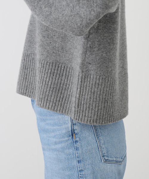 ラ トータリテ La TOTALITE☆カシミヤ ウール 重ね着風 トップス☆E-M