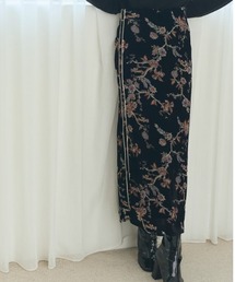Flower Jersey SK フラワージャージスカート