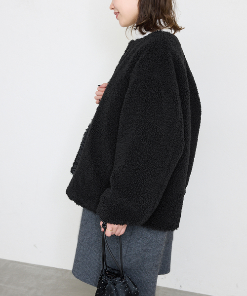 SLOBE IENA（スローブイエナ）の「デニムボアブルゾン（デニム