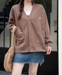 aimoha | Vネックスナップボタンブルゾン(ブルゾン)