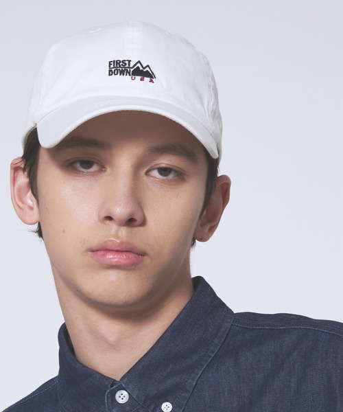 FIRST DOWN（ファーストダウン）の「ロゴ ツイル キャップ（キャップ・メンズ・ベージュ/ホワイト/ブラック・F）」の2枚目の写真