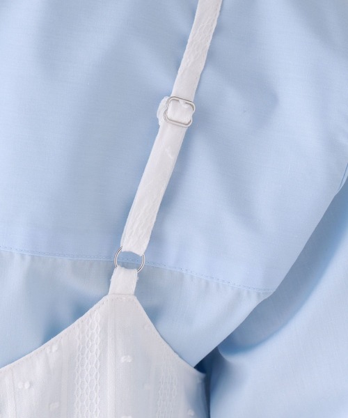 repipi armario（レピピ アルマリオ）の「フリルティアードキャミワンピース（ワンピース・キッズ・ブラック/ホワイト・LARGE/MEDIUM）」の15枚目の写真