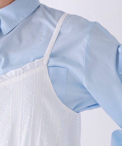 repipi armario（レピピ アルマリオ）の「フリルティアードキャミワンピース（ワンピース・キッズ・ブラック/ホワイト・LARGE/MEDIUM）」の12枚目の写真