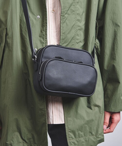 UNITED ARROWS（ユナイテッドアローズ）の「マイクロファイバー ミニ ショルダーバッグ（ショルダーバッグ・メンズ・ブラック/ロイヤルブルー・FREE）」の14枚目の写真