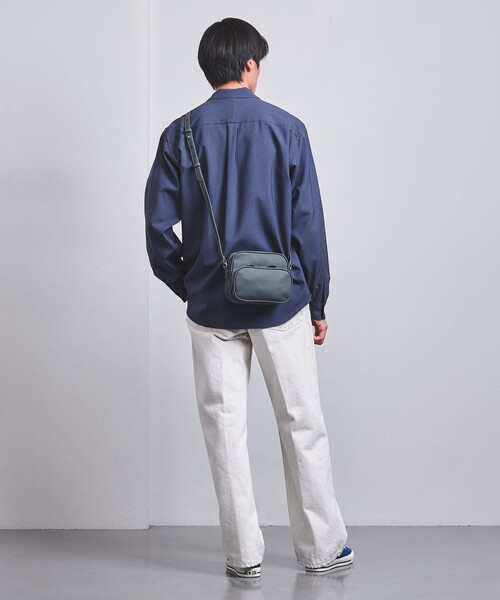 UNITED ARROWS（ユナイテッドアローズ）の「マイクロファイバー ミニ ショルダーバッグ（ショルダーバッグ・メンズ・ブラック/ロイヤルブルー・FREE）」の20枚目の写真