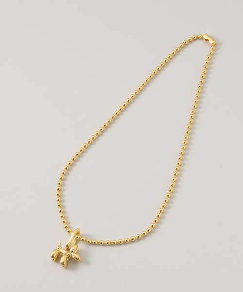 【MAISON DPULSE//メゾンドパルス】 NECKLACE DOG 40cm K24GP F111（ネックレス）｜MAISON D' PULSE（メゾンドパルス）