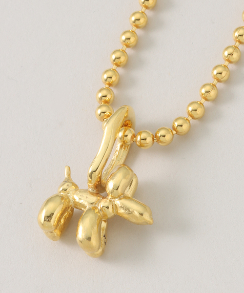 【MAISON DPULSE//メゾンドパルス】 NECKLACE DOG 40cm K24GP F111（ネックレス）｜MAISON D' PULSE（メゾンドパルス）