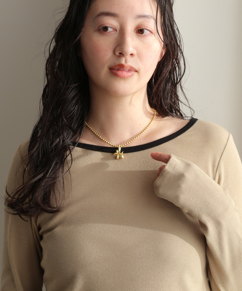 【MAISON DPULSE//メゾンドパルス】 NECKLACE DOG 40cm K24GP F111（ネックレス）｜MAISON D' PULSE（メゾンドパルス）