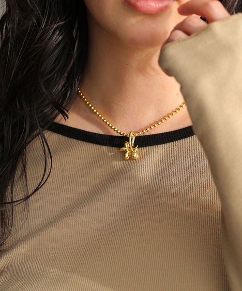 【MAISON DPULSE//メゾンドパルス】 NECKLACE DOG 40cm K24GP F111（ネックレス）｜MAISON D' PULSE（メゾンドパルス）