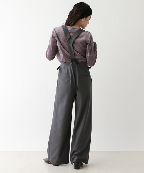 RAGEBLUE（レイジブルー）の「シアーベロアトップス（Tシャツ/カットソー・レディース・ブラック/パープル/オフホワイト・FREE）」の12枚目の写真