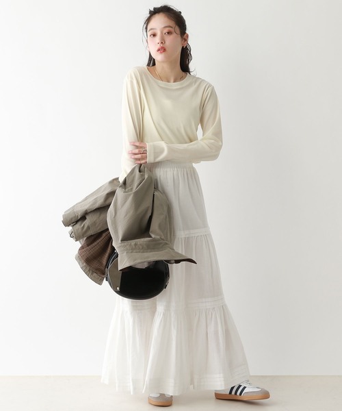 RAGEBLUE（レイジブルー）の「シアーベロアトップス（Tシャツ/カットソー・レディース・ブラック/パープル/オフホワイト・FREE）」の7枚目の写真