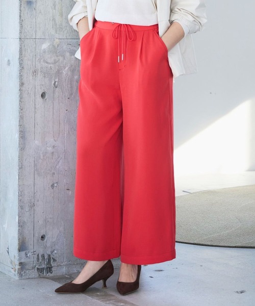 BAYFLOW（ベイフロー）の「[春先まで使える]リラックスワイドパンツ（その他パンツ・レディース・ブラック/グレイッシュベージュ/コーラルピンク/アイボリー・SMALL/MEDIUM）」の4枚目の写真