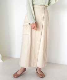 miniyu（ミニュウ）の「ラップライクカーゴスカート（スカート）」