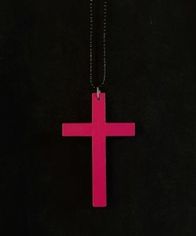 ARCHIVER（アーカイバ）の「【Bz】カラーウッドクロスモチーフボールチェーンネックレス/Y2K 平成ギャル 地雷系（MA/EK244）（ネックレス）」