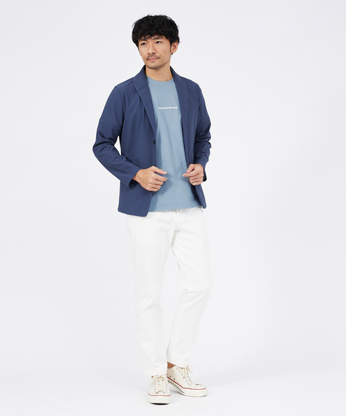 ABAHOUSE GRAY（アバハウスグレイ）の「ハニカムメッシュ　ショールブルゾン（ブルゾン・メンズ・ブラック/ネイビー/モカ/グレイッシュブルー・46/48/50）」の18枚目の写真