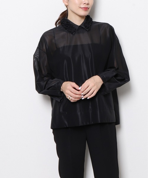 高級レーヨン仕様】 クロノス ブラック ノーカラー ジャケット XXL