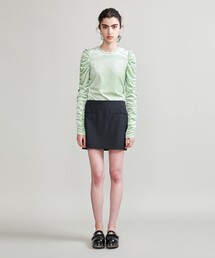 新品 H BEAUTY&YOUTH ベロアシャーリングスリーブカットソー H BEAUTY&YOUTH UNITED ARROWS（エイチビューティーアンドユース