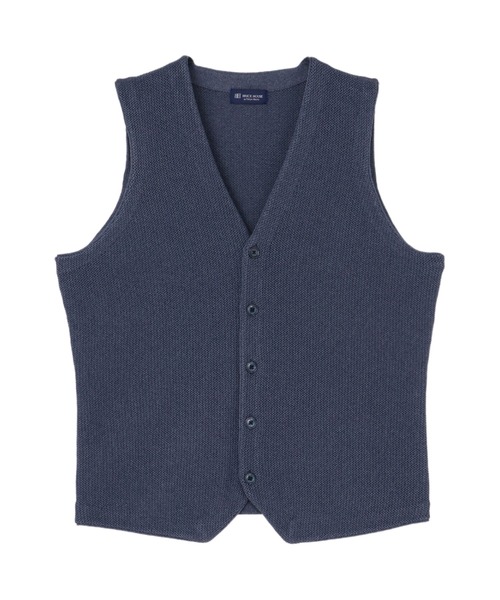 BRICK HOUSE by TOKYO SHIRT（ブリックハウス）の「メッシュ編みニットジレ（ベスト・メンズ・ライトグレー/サックスブルー/ブルー・LL/M/L/XL）」の18枚目の写真