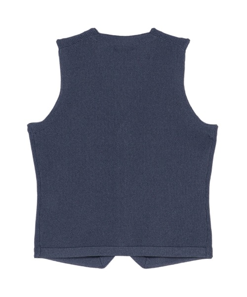 BRICK HOUSE by TOKYO SHIRT（ブリックハウス）の「メッシュ編みニットジレ（ベスト・メンズ・ライトグレー/サックスブルー/ブルー・LL/M/L/XL）」の4枚目の写真
