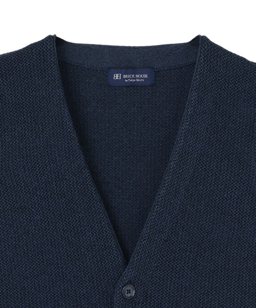 BRICK HOUSE by TOKYO SHIRT（ブリックハウス）の「メッシュ編みニットジレ（ベスト・メンズ・ライトグレー/サックスブルー/ブルー・LL/M/L/XL）」の10枚目の写真