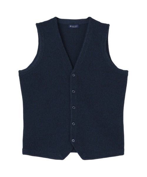 BRICK HOUSE by TOKYO SHIRT（ブリックハウス）の「メッシュ編みニットジレ（ベスト・メンズ・ライトグレー/サックスブルー/ブルー・LL/M/L/XL）」の8枚目の写真