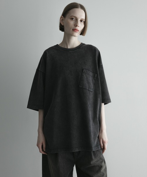 remer(リメール)の「loose vintage over dye pocket Tee / ルーズヴィンテージオーバーダイポケットT(Tシャツ/カットソー・メンズ・ブラック系その他/グレー系その他/ブラウン系その他・X-SMALL/SMALL/MEDIUM/LARGE)」の8枚目の写真