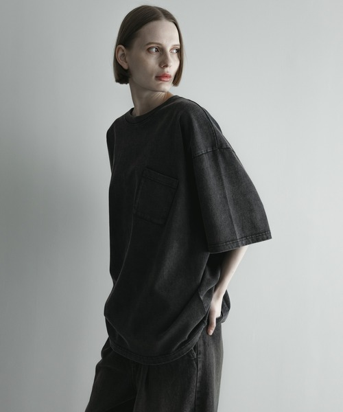 remer(リメール)の「loose vintage over dye pocket Tee / ルーズヴィンテージオーバーダイポケットT(Tシャツ/カットソー・メンズ・ブラック系その他/グレー系その他/ブラウン系その他・X-SMALL/SMALL/MEDIUM/LARGE)」の11枚目の写真