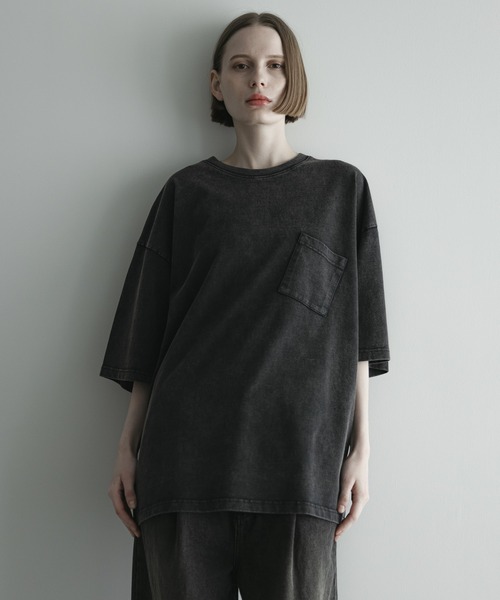 remer(リメール)の「loose vintage over dye pocket Tee / ルーズヴィンテージオーバーダイポケットT(Tシャツ/カットソー・メンズ・ブラック系その他/グレー系その他/ブラウン系その他・X-SMALL/SMALL/MEDIUM/LARGE)」の13枚目の写真