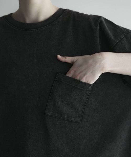 remer(リメール)の「loose vintage over dye pocket Tee / ルーズヴィンテージオーバーダイポケットT(Tシャツ/カットソー・メンズ・ブラック系その他/グレー系その他/ブラウン系その他・X-SMALL/SMALL/MEDIUM/LARGE)」の15枚目の写真