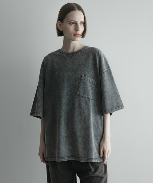 remer(リメール)の「loose vintage over dye pocket Tee / ルーズヴィンテージオーバーダイポケットT(Tシャツ/カットソー・メンズ・ブラック系その他/グレー系その他/ブラウン系その他・X-SMALL/SMALL/MEDIUM/LARGE)」の16枚目の写真
