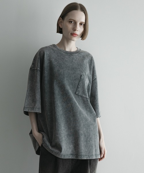 remer(リメール)の「loose vintage over dye pocket Tee / ルーズヴィンテージオーバーダイポケットT(Tシャツ/カットソー・メンズ・ブラック系その他/グレー系その他/ブラウン系その他・X-SMALL/SMALL/MEDIUM/LARGE)」の20枚目の写真