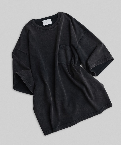 remer(リメール)の「loose vintage over dye pocket Tee / ルーズヴィンテージオーバーダイポケットT(Tシャツ/カットソー・メンズ・ブラック系その他/グレー系その他/ブラウン系その他・X-SMALL/SMALL/MEDIUM/LARGE)」の4枚目の写真