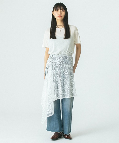 OKIRAKU（オキラク）の「(OKIRAKU×ROSE BUD)3WAY LACE SKIRT VEST DRESS（ワンピース・レディース・ベージュ/グレー・ONE SIZE）」の21枚目の写真