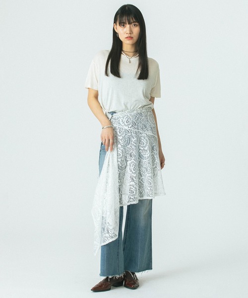 Orcival リネン ワンピース ORCIVAL | コットンリネンボイル スリーブレスワンピース WOMEN
