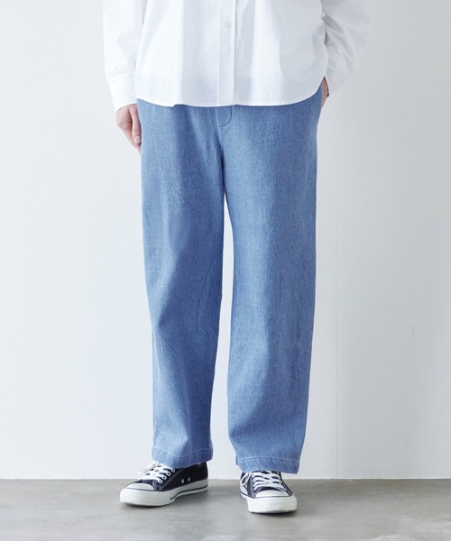 coca（coca）（コカ）の「度甘デニムリラックスイージーパンツ（デニムパンツ・メンズ・アイボリー/ブルー・M/L/XL）」の11枚目の写真