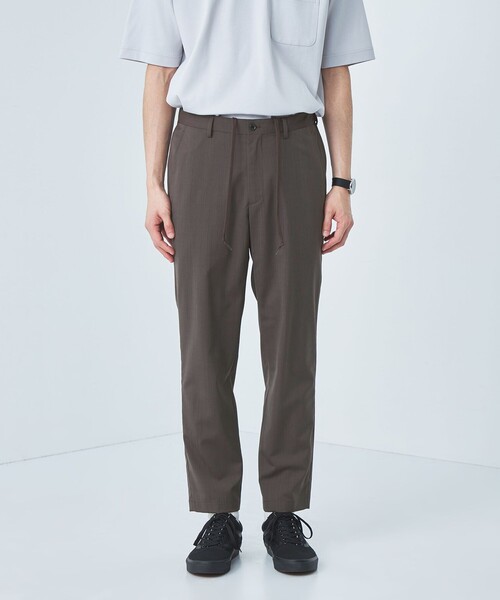 メンズ スラックスウォッシャブルトロ ナロー 9分丈 ユーティリティパンツ green label relaxing パンツ ウォッシャブルトロ ナロー 9分丈