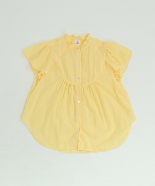 Dot&Stripes CHILD WOMAN(ドットアンドストライプス チャイルドウーマン)の「☆フリル襟 ヨークブラウス(シャツ/ブラウス・レディース・イエロー/ネイビー・FREE)」の18枚目の写真