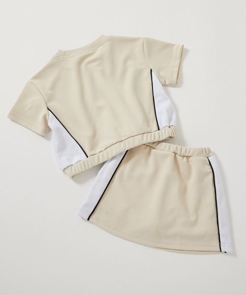 devirock（デビロック）の「ガールズ スポーティーセットアップ（セットアップ・キッズ・アイボリー/ブラック/パープル系・100cm/110cm/120cm/130cm/140cm/150cm/160cm）」の14枚目の写真