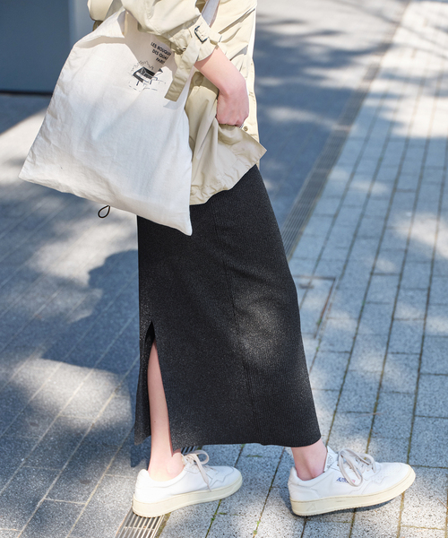 Spick & Span(スピックアンドスパン)の「《追加》ラメ総針タイトスカート(スカート・レディース・ブラック/グレー・38/36)」の18枚目の写真