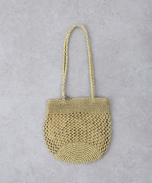 CIAOPANIC TYPY(チャオパニックティピー)の「【2025年S/S新作】カラビナ付きメタリックヤーンBAG(トートバッグ・レディース・ガンメタ/ゴールド/シルバー・ONE SIZE)」の9枚目の写真