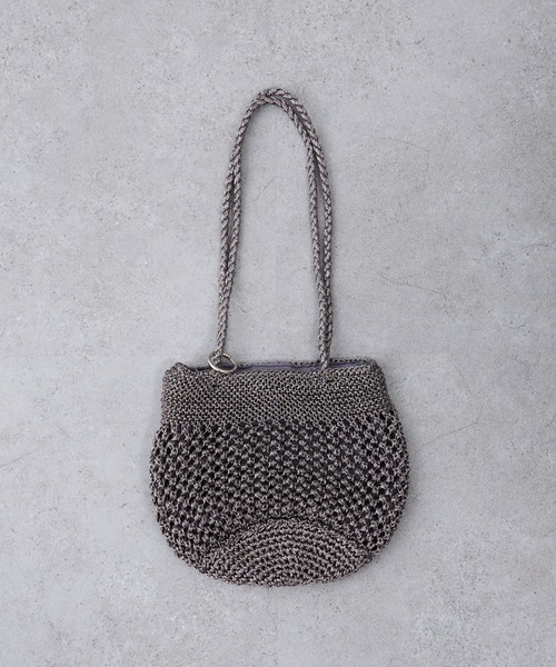 CIAOPANIC TYPY(チャオパニックティピー)の「【2025年S/S新作】カラビナ付きメタリックヤーンBAG(トートバッグ・レディース・ガンメタ/ゴールド/シルバー・ONE SIZE)」の11枚目の写真