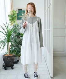 ドビーティアードミニキャミワンピース