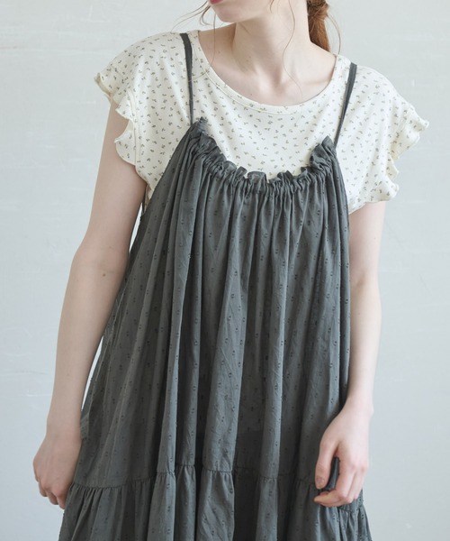 Crisp（クリスプ）の「ドビーティアードミニキャミワンピース（ワンピース・レディース・ホワイト/イエロー/チャコールグレー/レッド・FREE）」の14枚目の写真