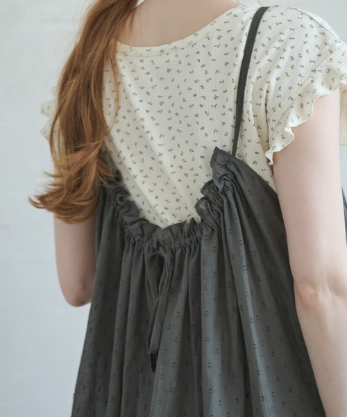 Crisp（クリスプ）の「ドビーティアードミニキャミワンピース（ワンピース・レディース・ホワイト/イエロー/チャコールグレー/レッド・FREE）」の15枚目の写真